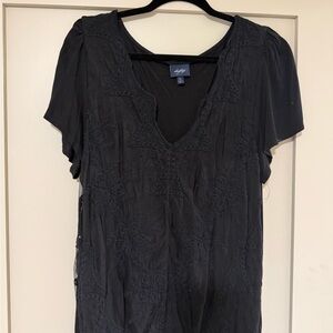 Daytrip Black Floral Blouse